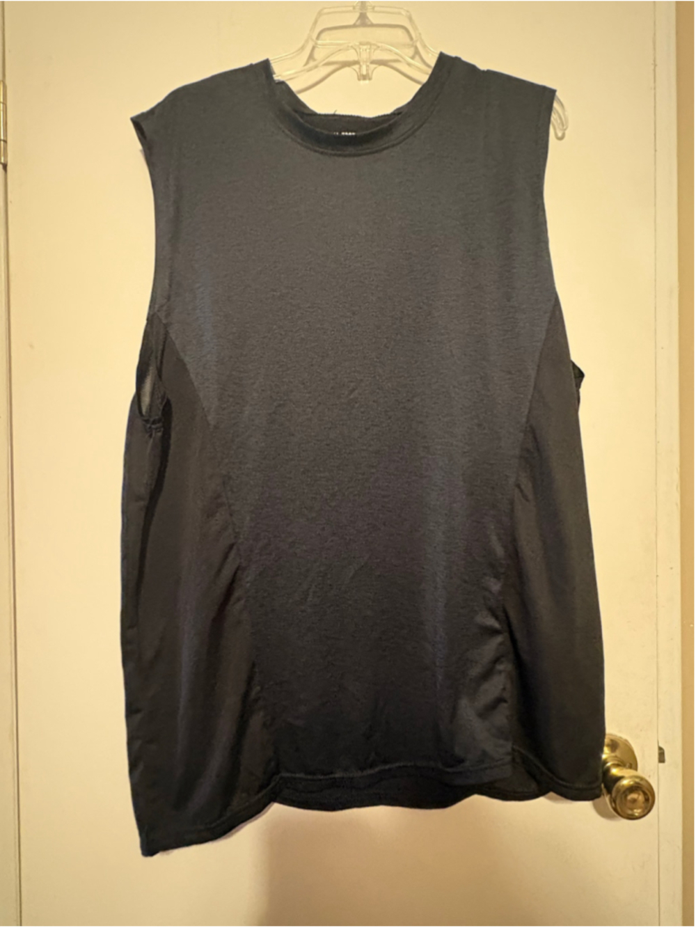 Men's Real Essentials Tank Top Shirt Black Size XL